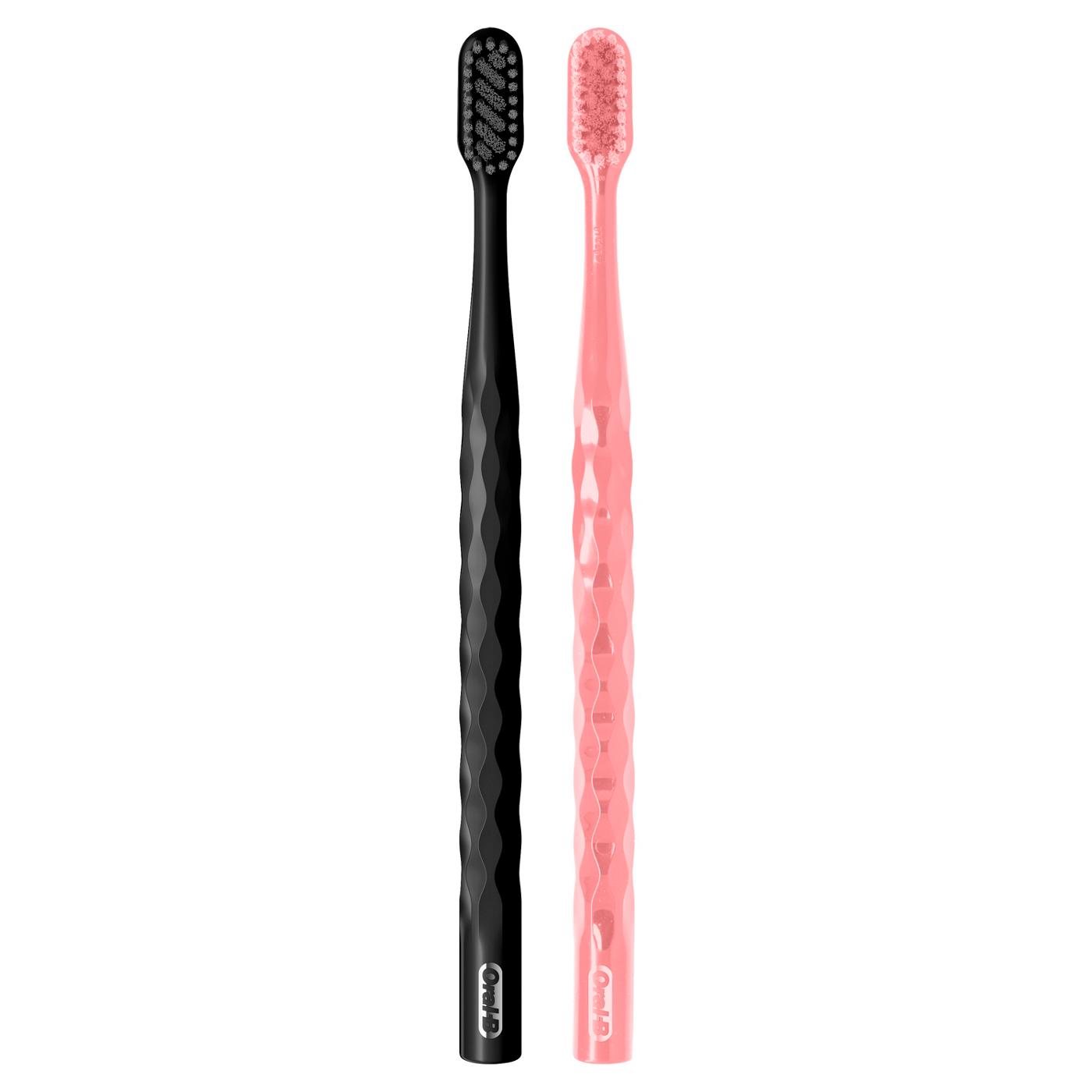 Oral-B Brilliance Toothbrush Black And Coral - Extra Soft; image 6 of 6