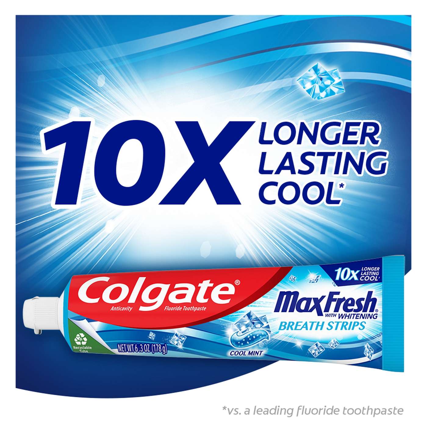 Colgate Max Fresh Whitening Anticavity Toothpaste - Cool Mint; image 2 of 2
