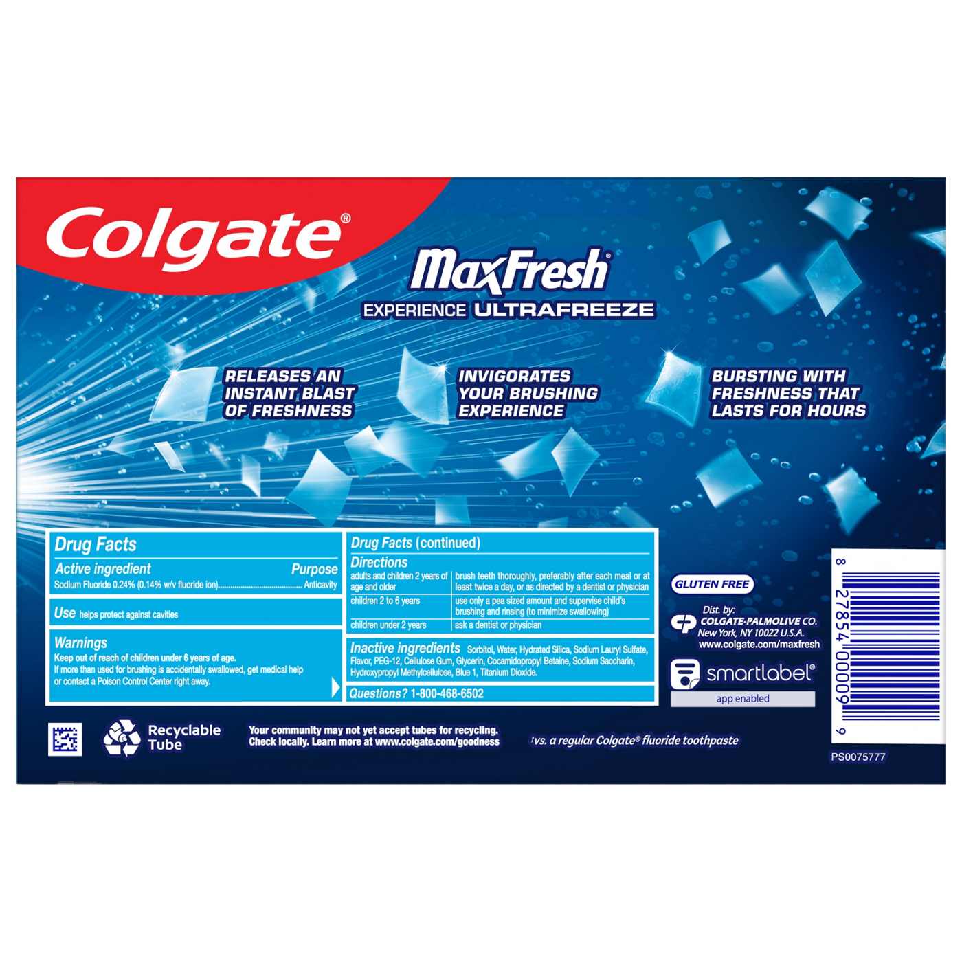 Colgate Max Fresh Whitening Anticavity Toothpaste - Cool Mint; image 7 of 7