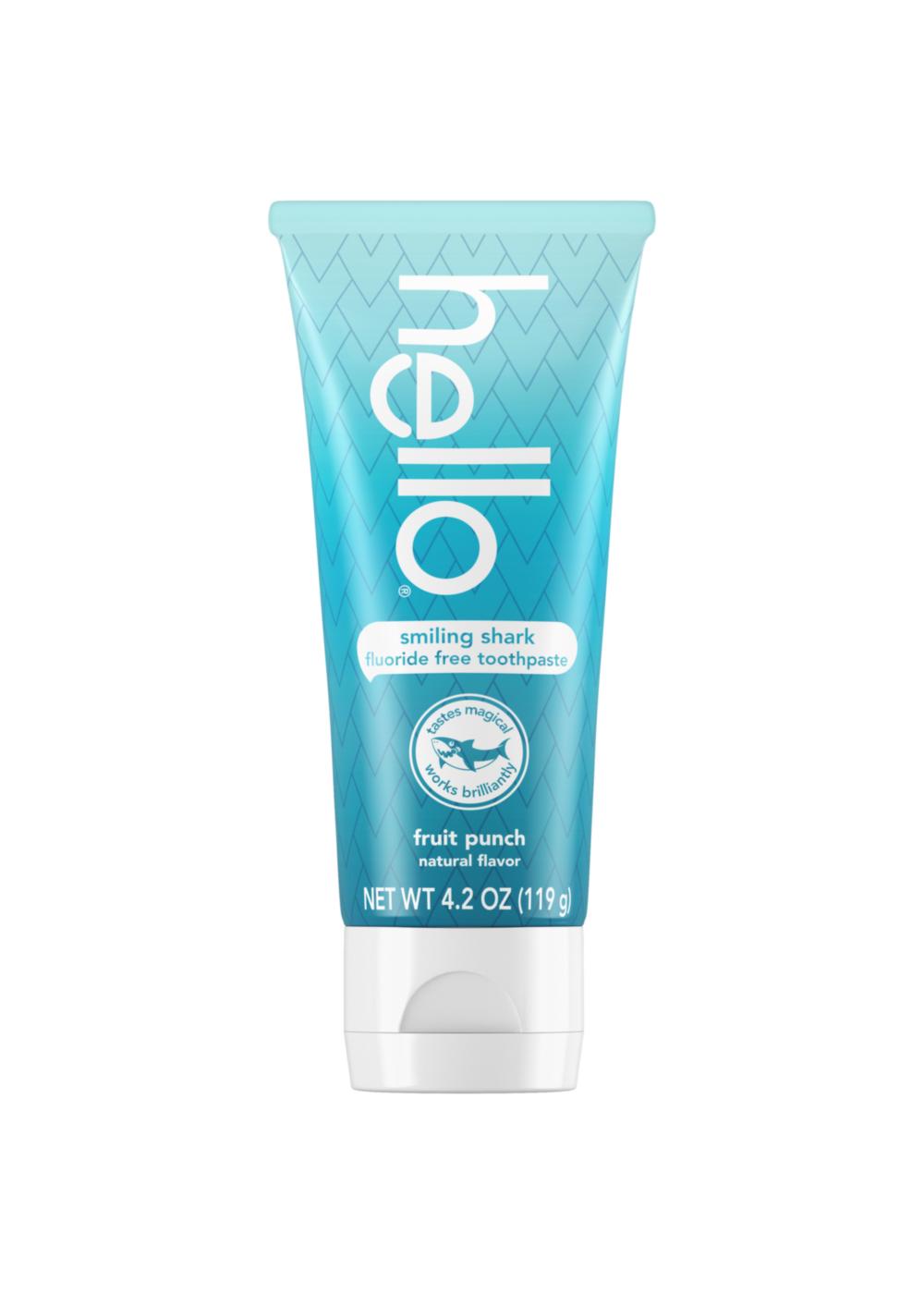 hello Smiling Shark Fluoride Free Toothpaste - Fruit Punch ; image 4 of 4