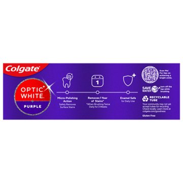 Colgate Optic White Purple Anticavity Toothpaste - Fresh Mint