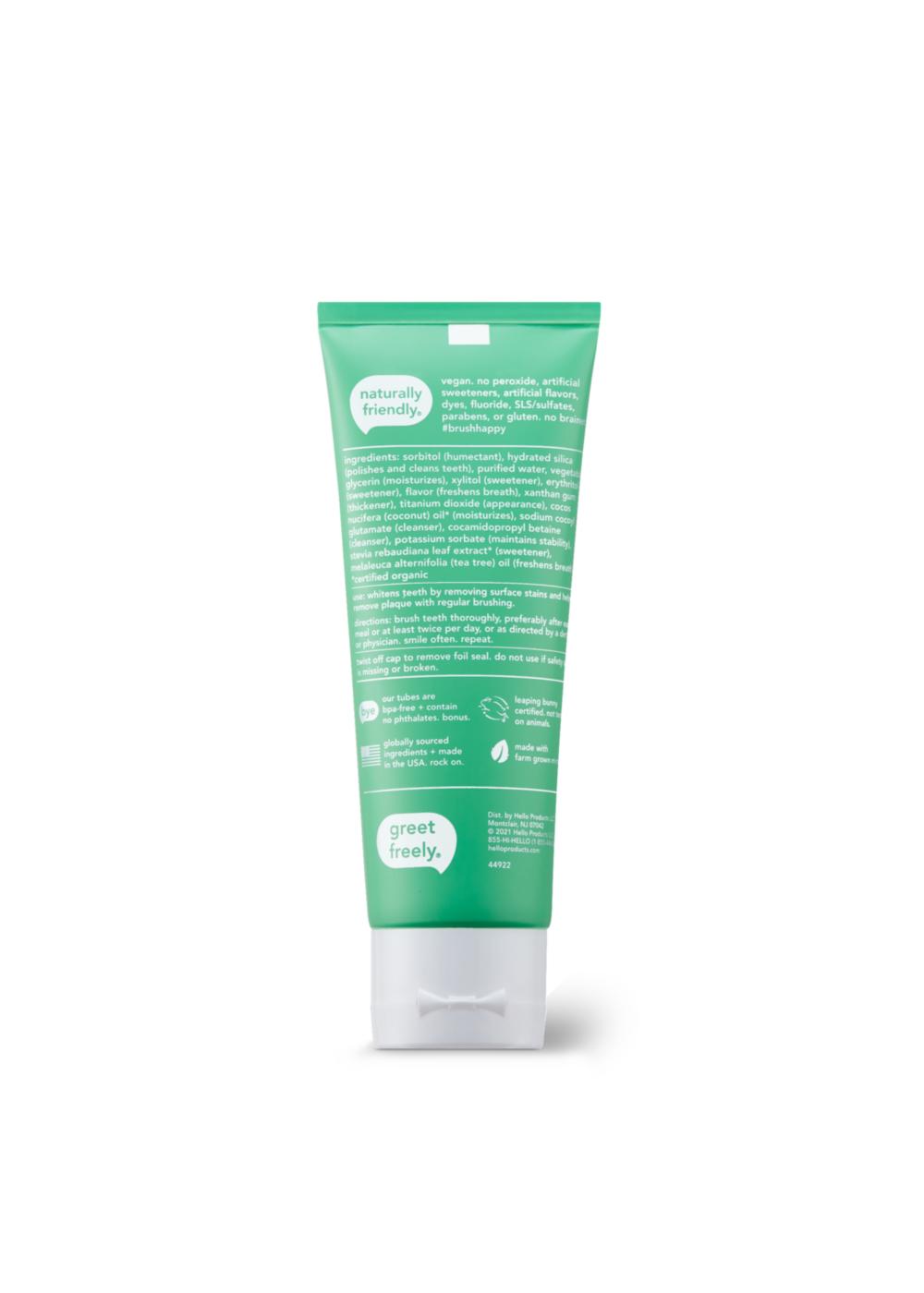 Hello Super Fresh Fluoride Free Toothpaste - Natural Spearmint; image 3 of 4