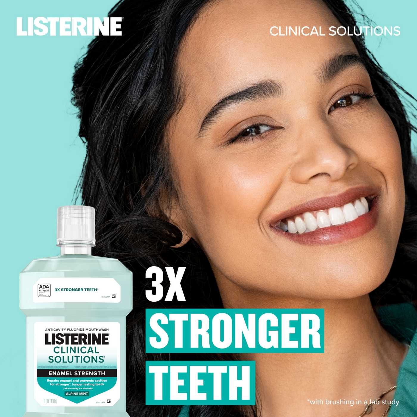 Listerine Clinical Solutions Teeth Strengthening Mouthwash - Alpine Mint; image 5 of 5