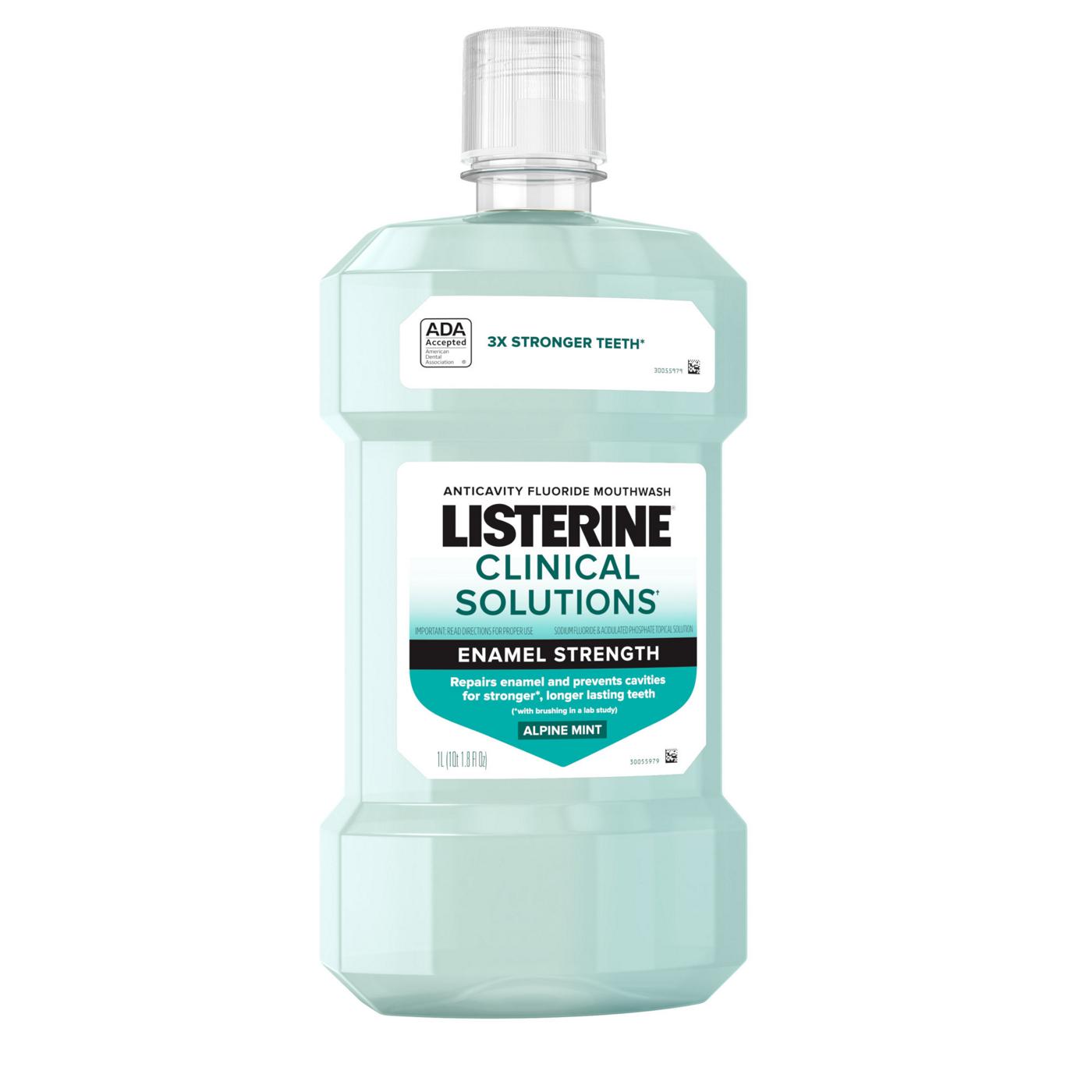 Listerine Clinical Solutions Teeth Strengthening Mouthwash - Alpine Mint; image 7 of 8