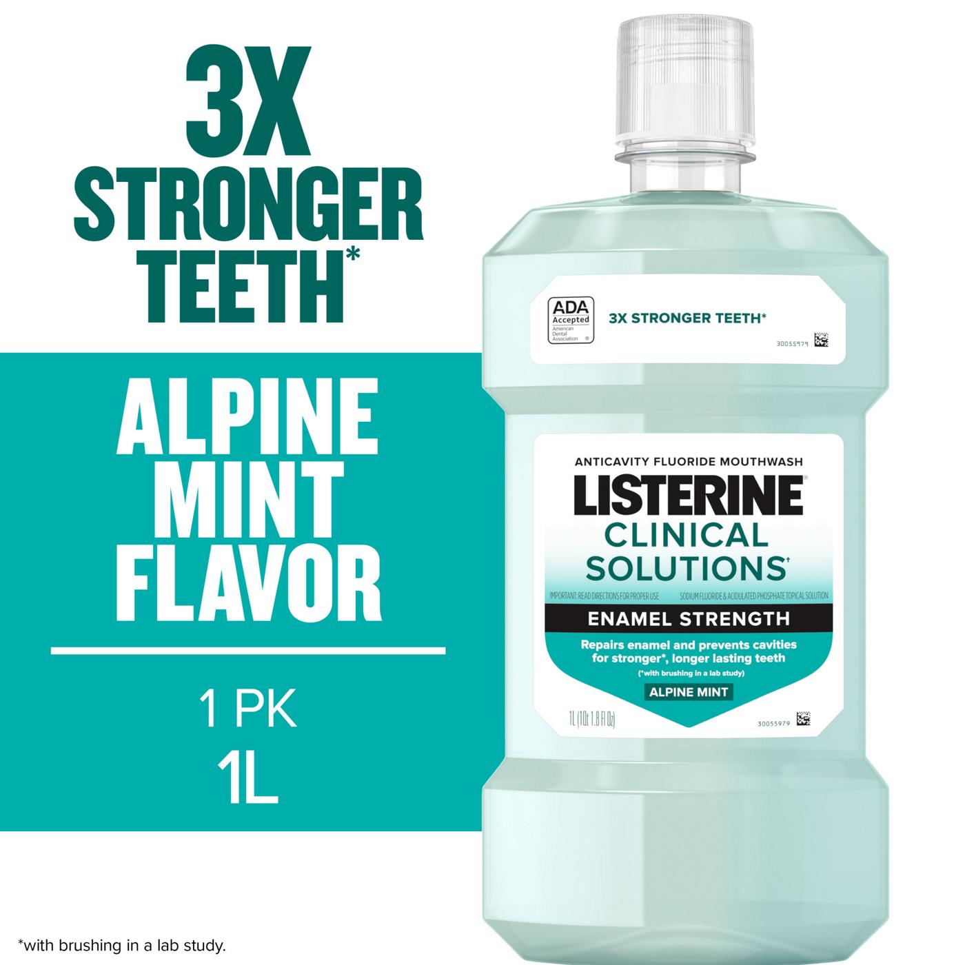 Listerine Clinical Solutions Teeth Strengthening Mouthwash - Alpine Mint; image 8 of 8