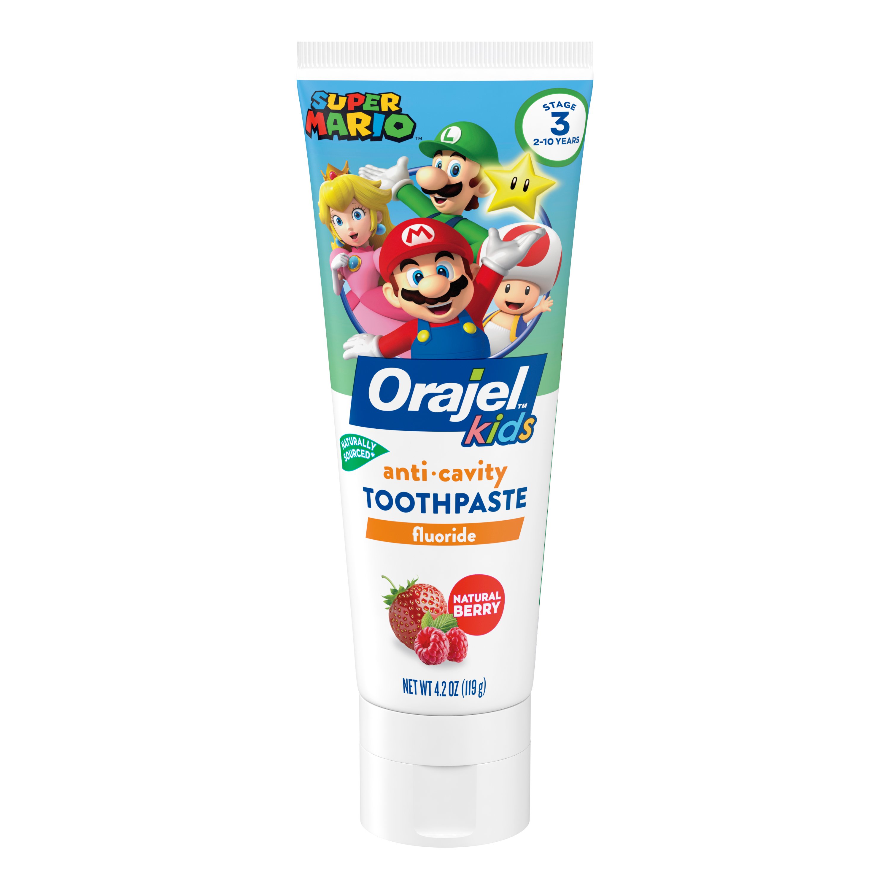 Orajel Kids Fluoride Toothpaste Super Mario Shop Toothpaste at HEB