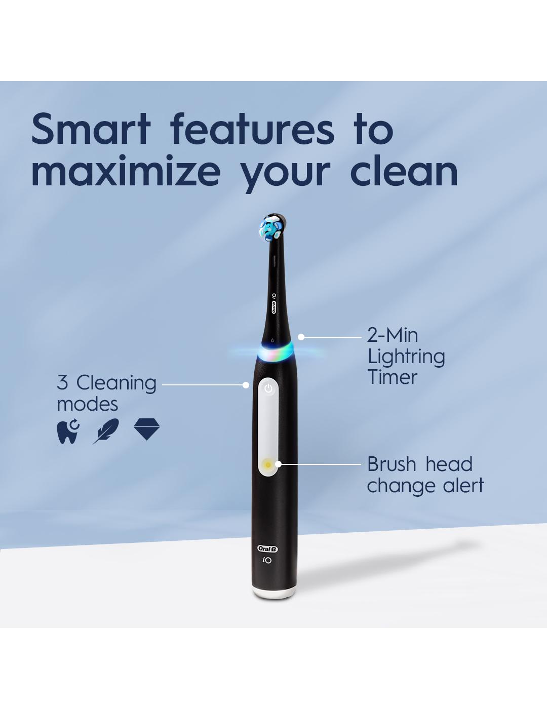 Oral-B iO Series 3 Rechargeable Toothbrush - White; image 5 of 9