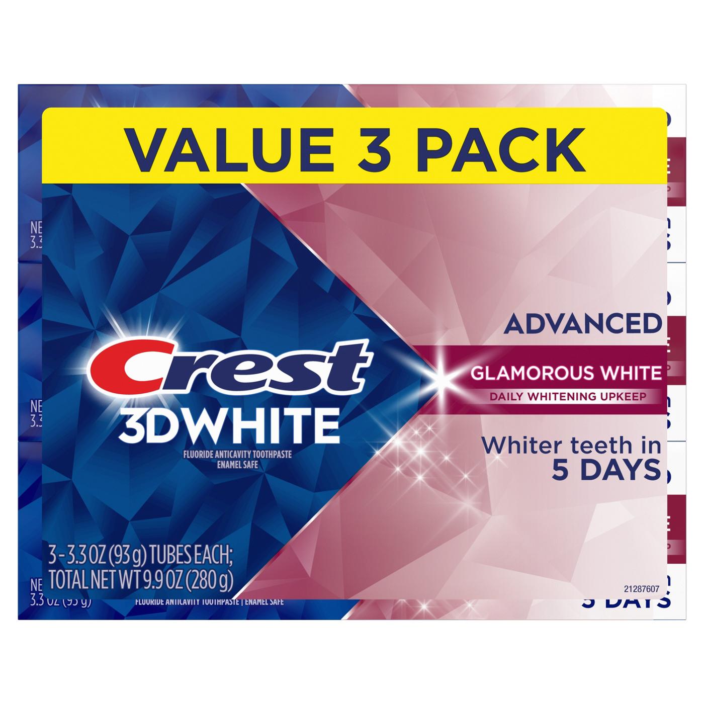 Crest 3D White Advanced Toothpaste - Glamorous White; image 4 of 9