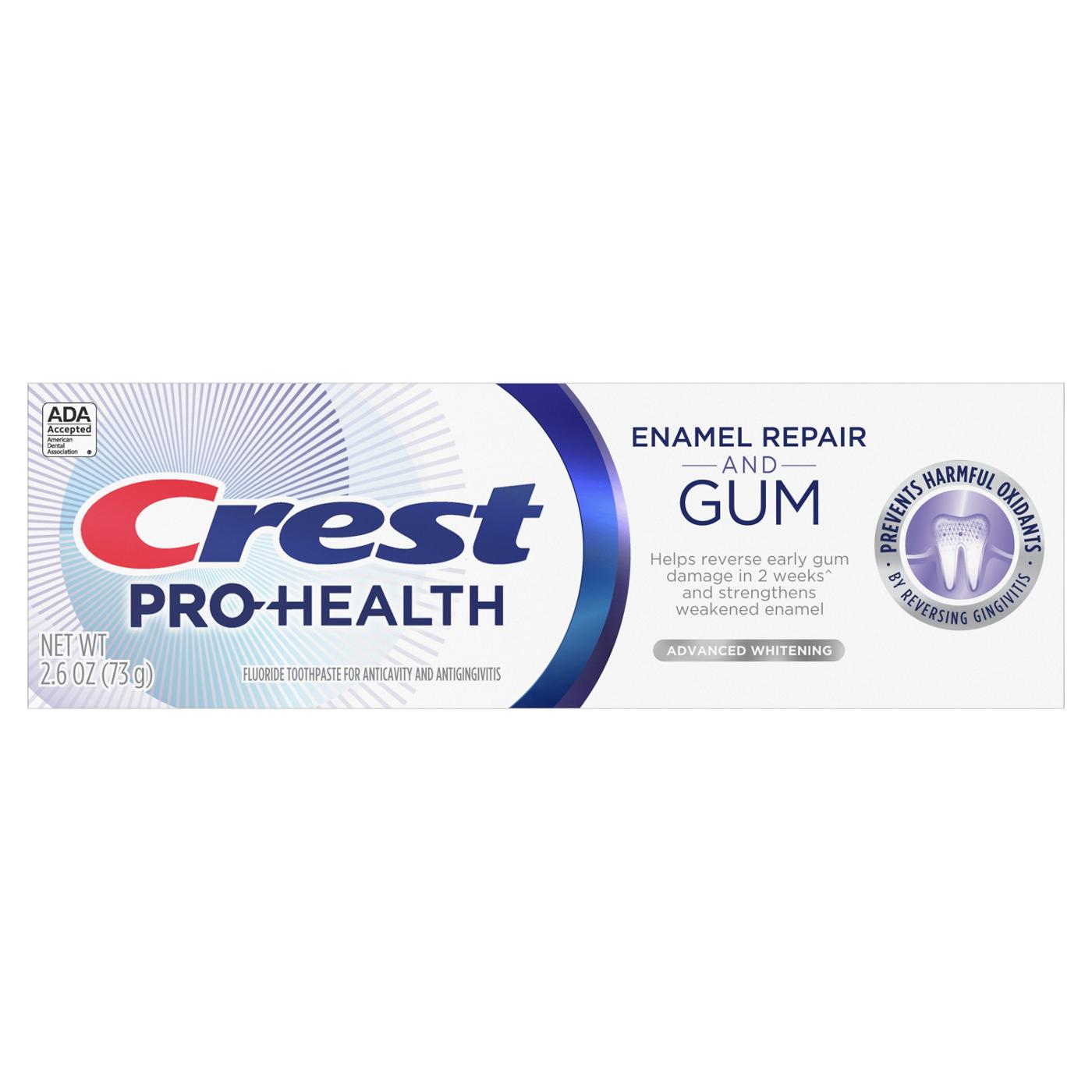 Crest Pro Health Enamel Repair and Gum Toothpaste - Advance Whitening; image 1 of 5