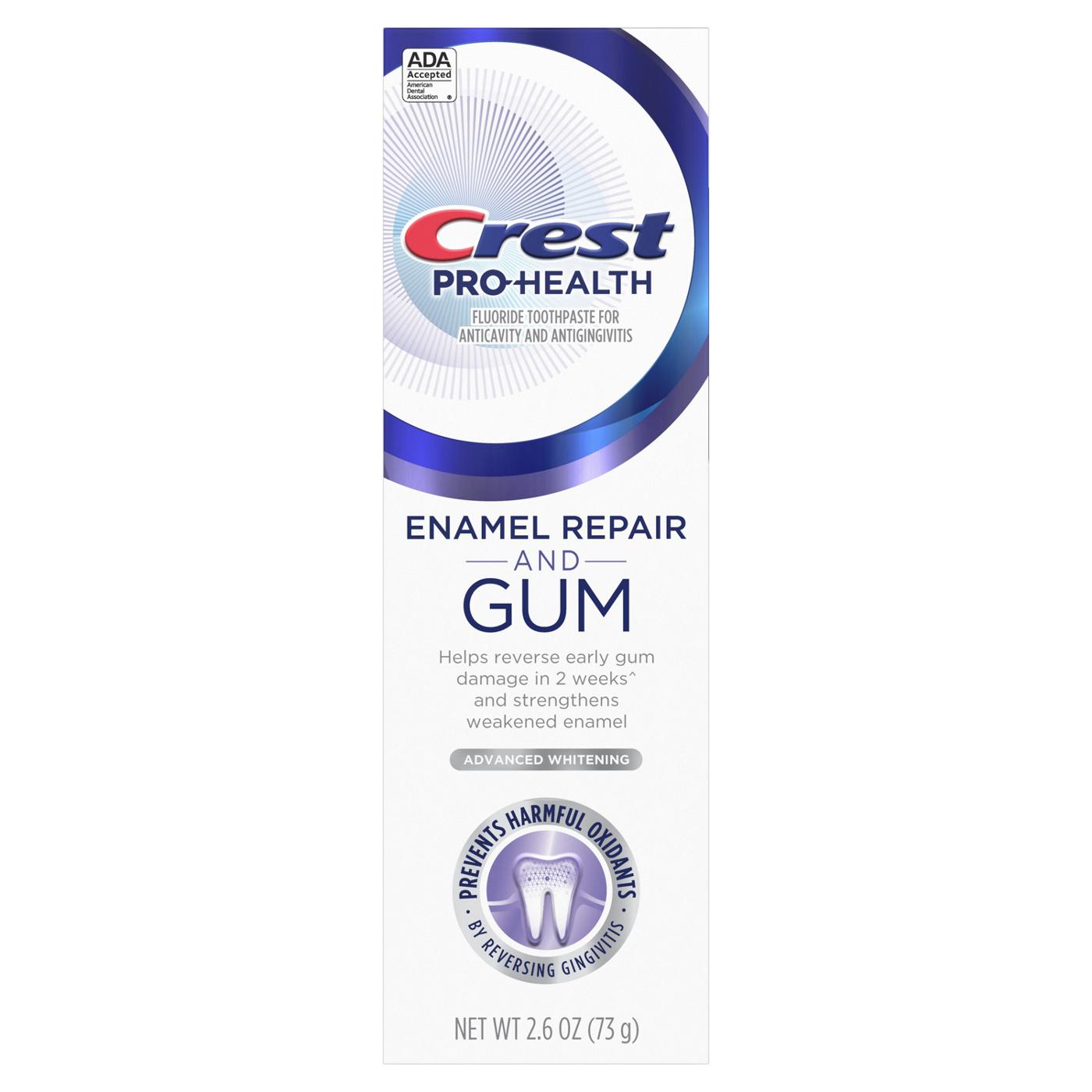 Crest Pro Health Enamel Repair and Gum Toothpaste - Advance Whitening; image 2 of 5