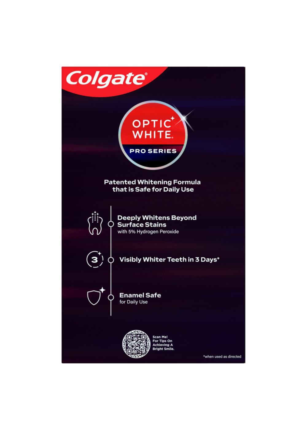 Colgate Optic White Pro Series Toothpaste - Stain Prevention ; image 2 of 2