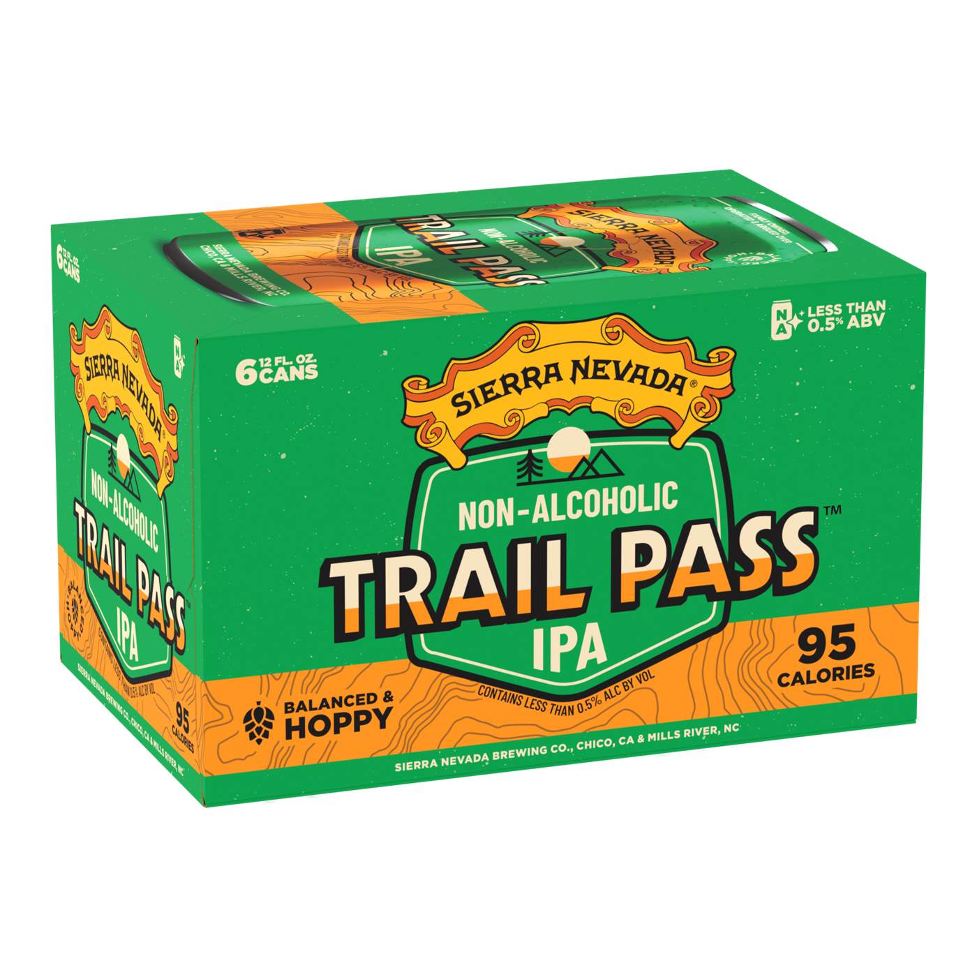 Sierra Nevada Trail Pass Non Alcoholic IPA 6 pk Cans; image 1 of 5