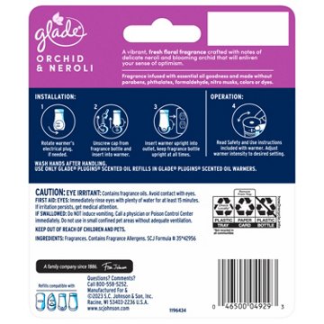 Glade PlugIns Scented Oil Refills - Orchid & Neroli