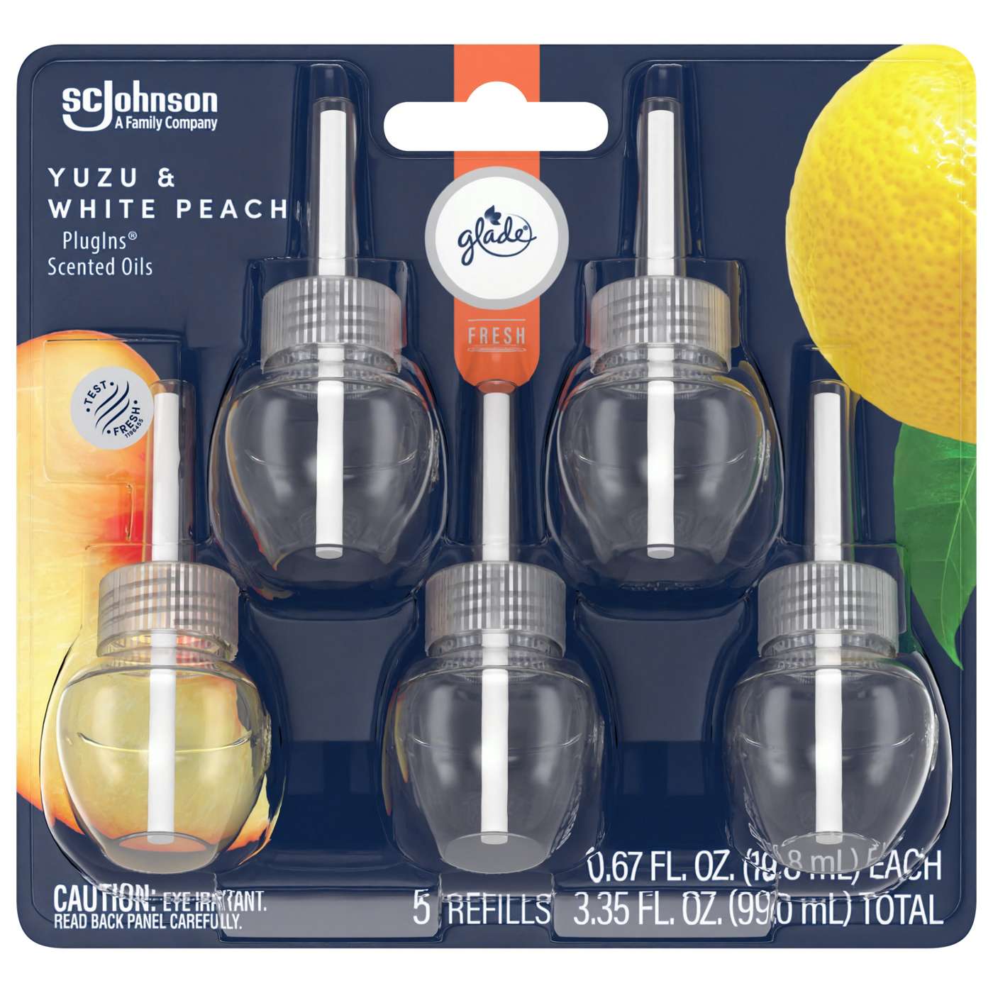 Glade PlugIns Scented Oil Refills - Yuzu & White Peach; image 1 of 2