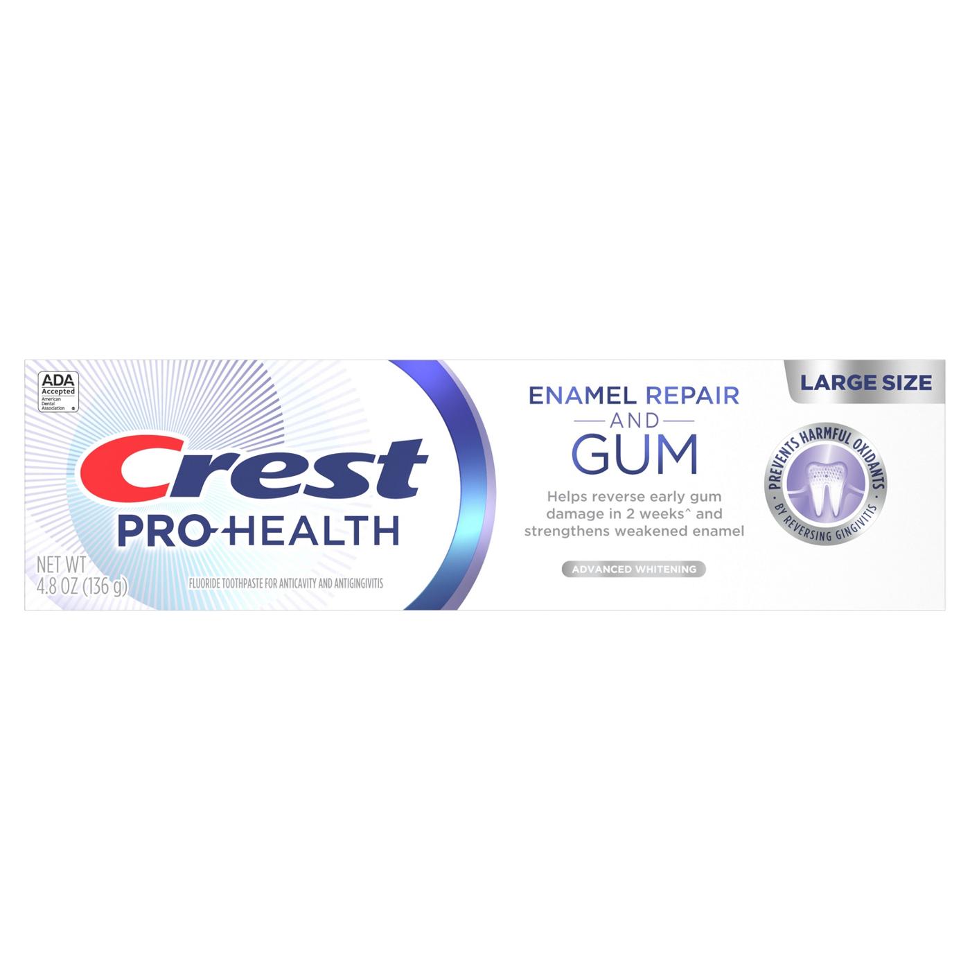 Crest Pro Health Enamel Repair & Gum Toothpaste - Advanced Whitening; image 1 of 8