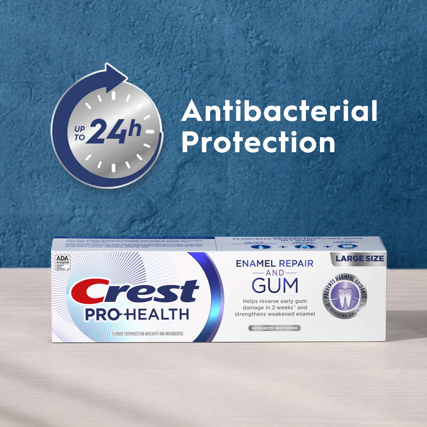 Crest Pro Health Enamel Repair & Gum Toothpaste - Advanced Whitening; image 2 of 8