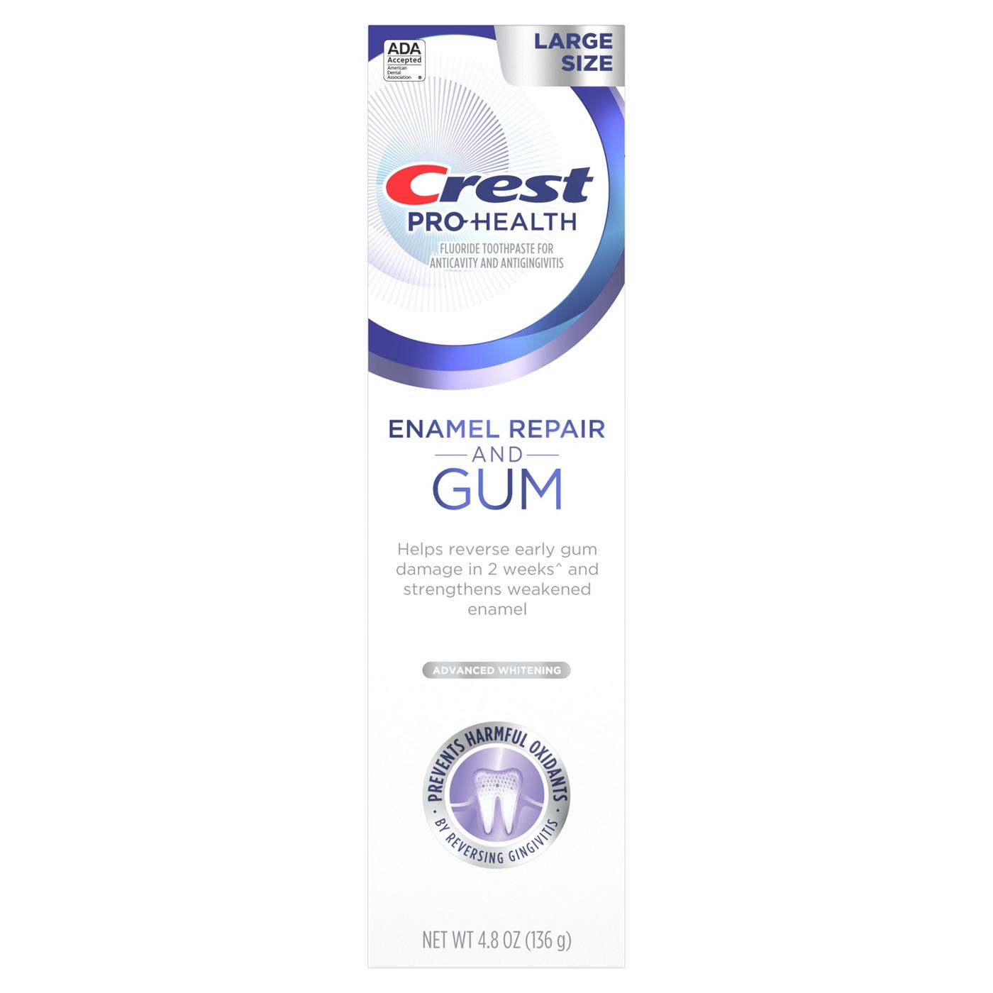 Crest Pro Health Enamel Repair & Gum Toothpaste - Advanced Whitening; image 4 of 8