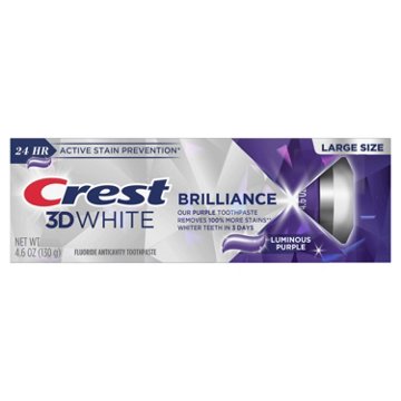 Crest 3D White Brilliance Toothpaste - Luminous Purple, 4.6 oz