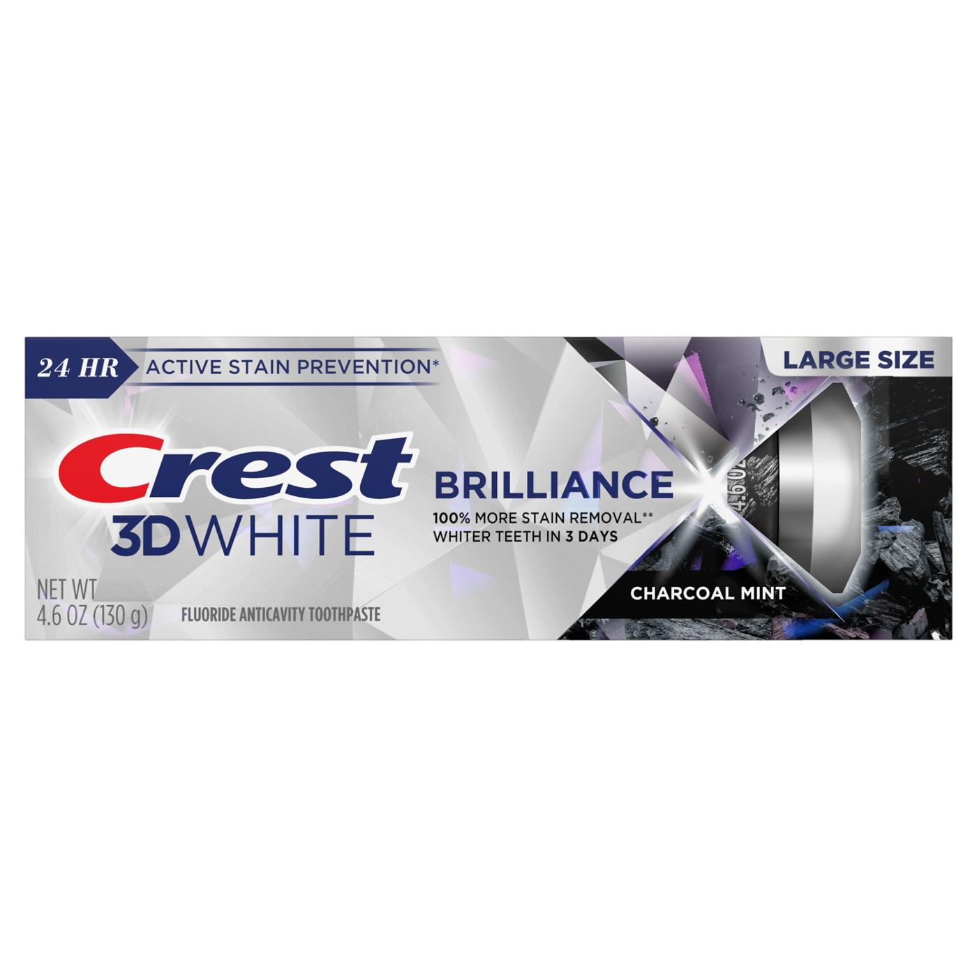 Crest 3D White Brilliance Toothpaste - Charcoal Mint ; image 1 of 7