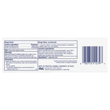 Crest 3D White Brilliance Toothpaste - Charcoal Mint 