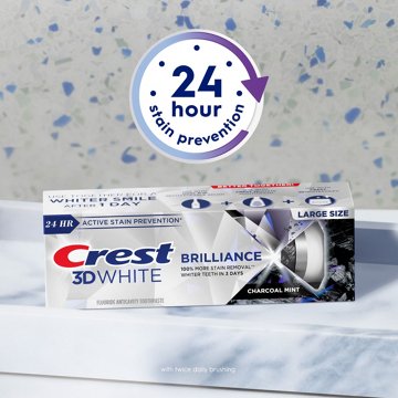 Crest 3D White Brilliance Toothpaste - Charcoal Mint 