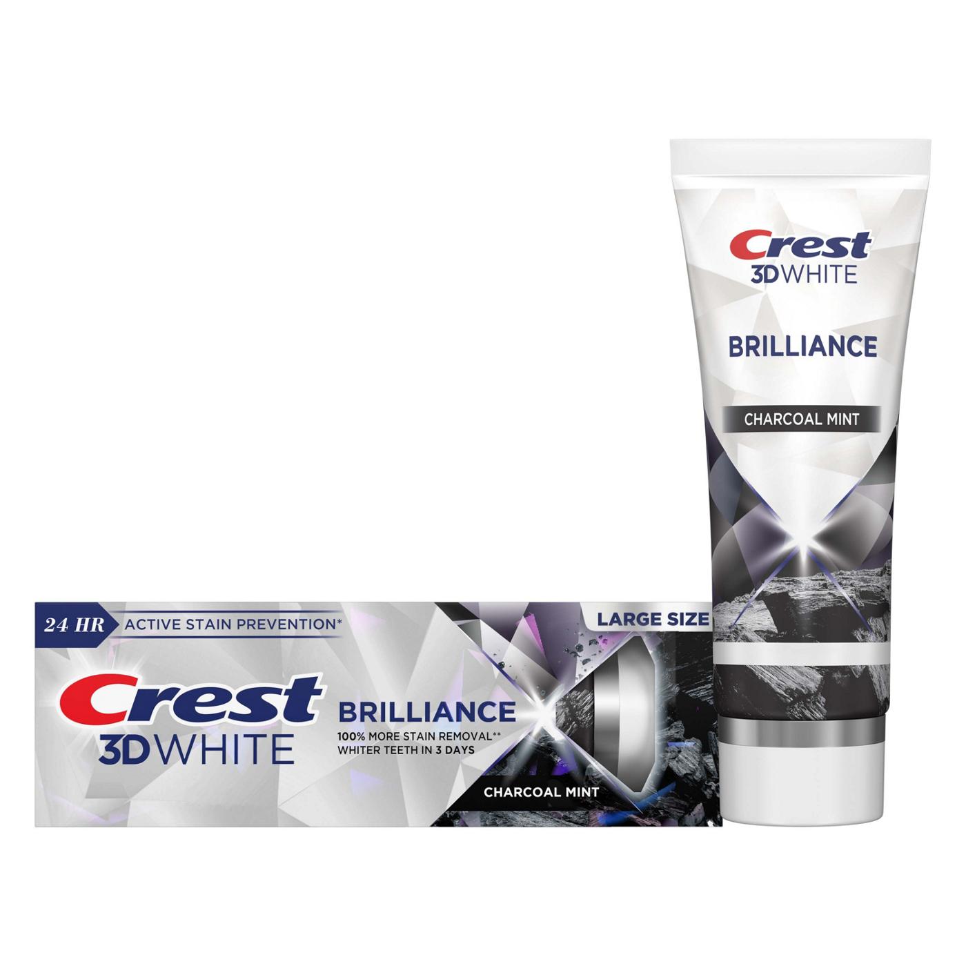 Crest 3D White Brilliance Toothpaste - Charcoal Mint ; image 6 of 7