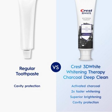 Crest 3D White Whitening Therapy Charcoal Toothpaste - Deep Clean