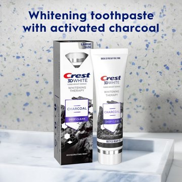 Crest 3D White Whitening Therapy Charcoal Toothpaste - Deep Clean, 4.6 oz