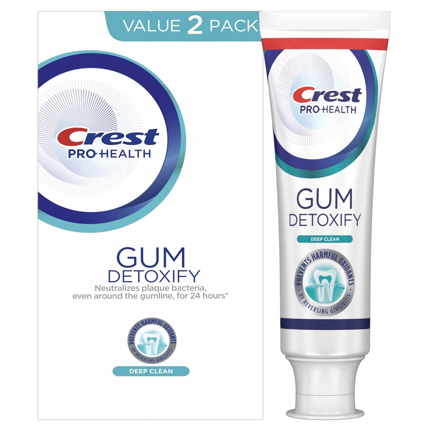 Crest Pro  Health Gum Detoxify Toothpaste - Deep Clean, 2 pk; image 6 of 7