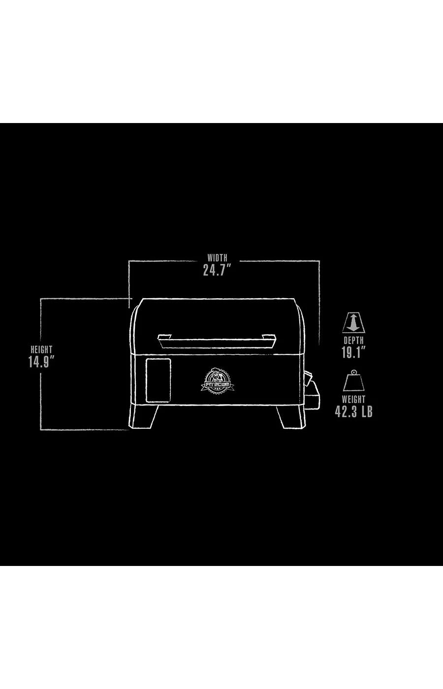 Pit Boss Mahogany 150PPS Tabletop Wood Pellet Grill; image 2 of 3
