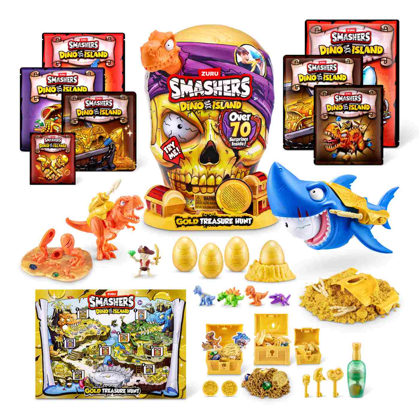 Zuru Smashers Dino Island Gold Treasure Hunt Surprise Capsule; image 2 of 3