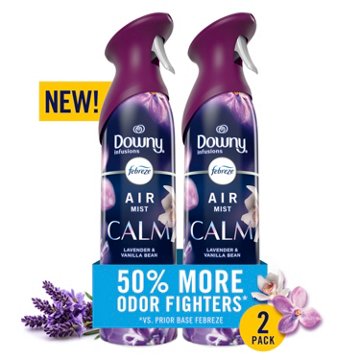 Febreze Downy Infusions Air Mist Freshener Odor Fighting Room Spray Value Pack - Calm Lavender & Vanilla Bean Scent
