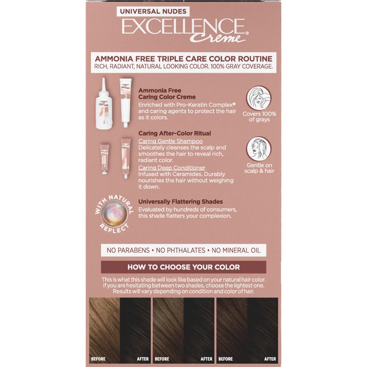 L'Oréal Paris Universal Nudes Excellence Creme Nude Hair Color - 1N Natural Black; image 2 of 2