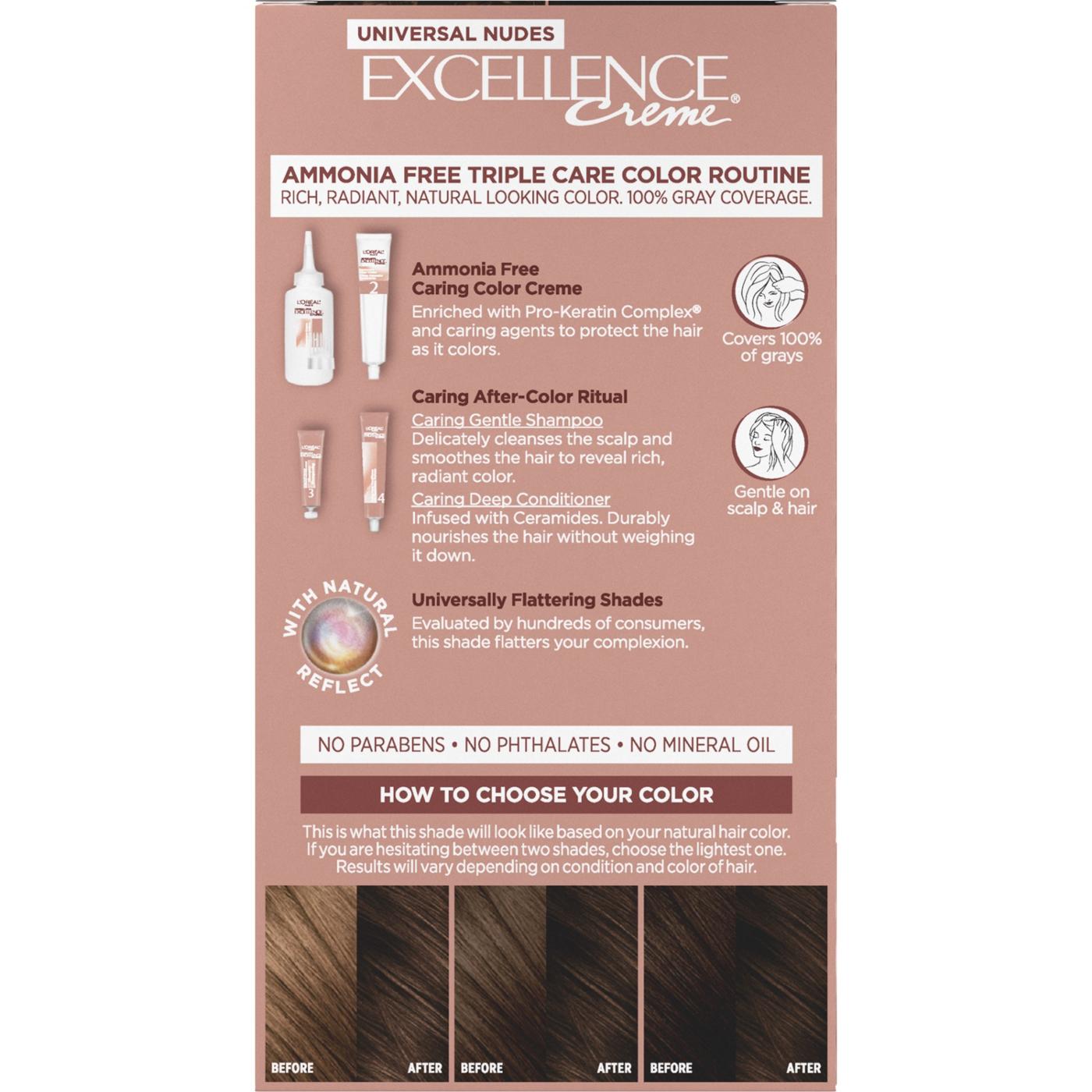 L'Oréal Paris Universal Nudes Excellence Creme Hair Color - 4N Natural Dark Brown; image 2 of 2