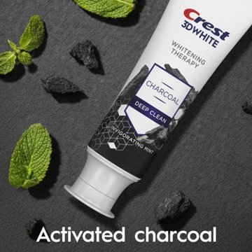 Crest 3D White Whitening Therapy Charcoal Deep Clean Toothpaste - Invigorating Mint