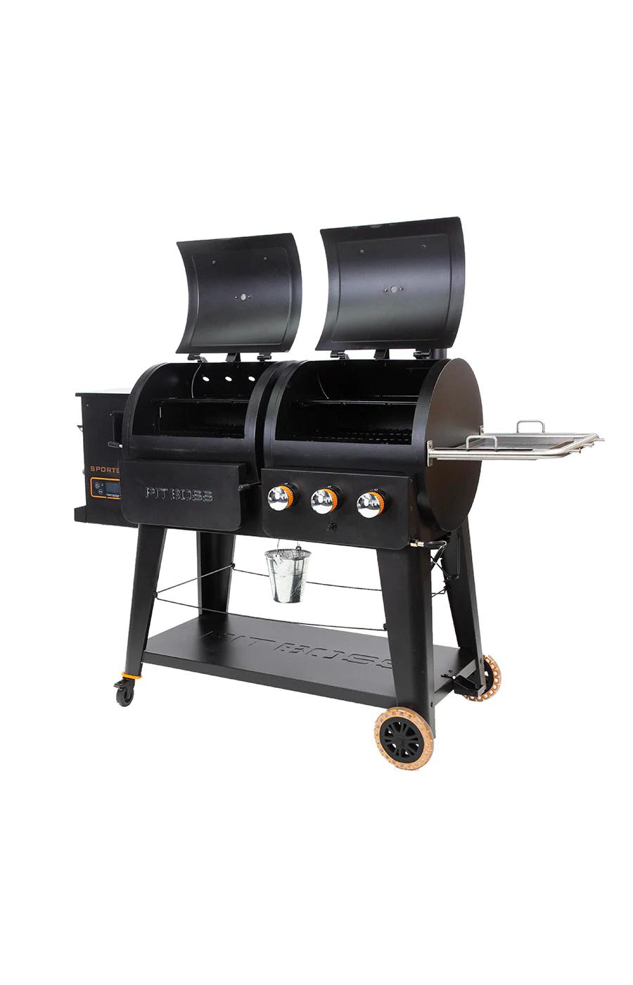 Pit Boss Sportsman 1230 Gas & Wood Pellet Grill; image 2 of 8