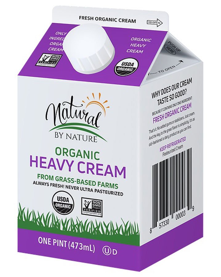 Natural By Nature Organic Heavy Cream, 16 oz | Central Market