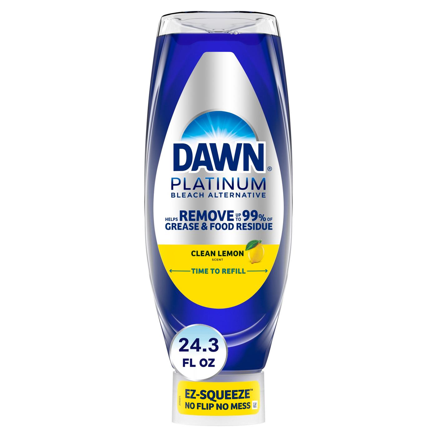 Dawn Platinum Bleach Alternative EZ-Squeeze Liquid Dish Soap - Clean Lemon; image 1 of 10