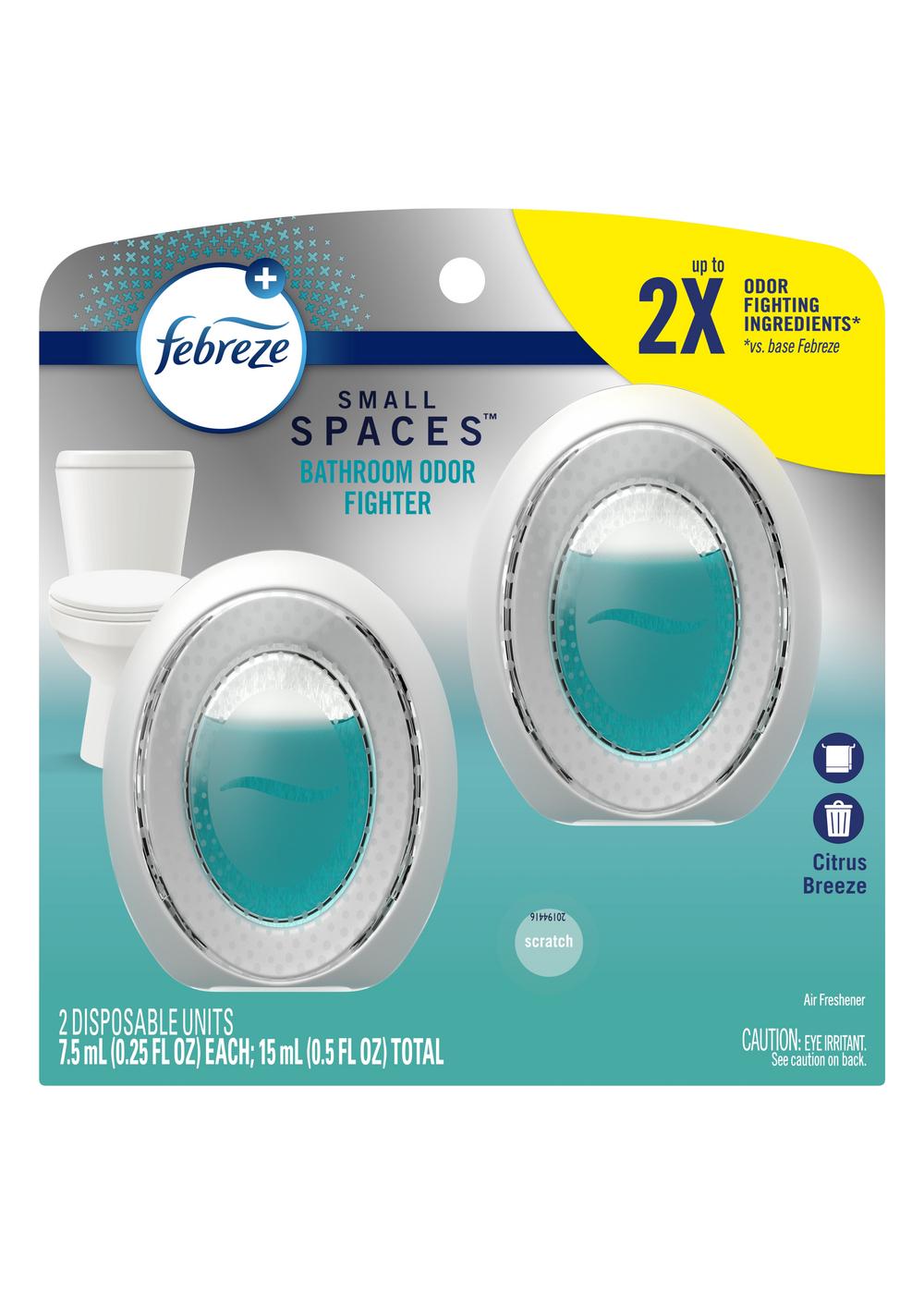 Original Febreze Small Space Air Fresher Odor Eliminator Toilet