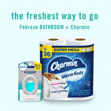 Febreze Bathroom Air Freshener Bathroom - Odor Fighter Scent, 2 ct