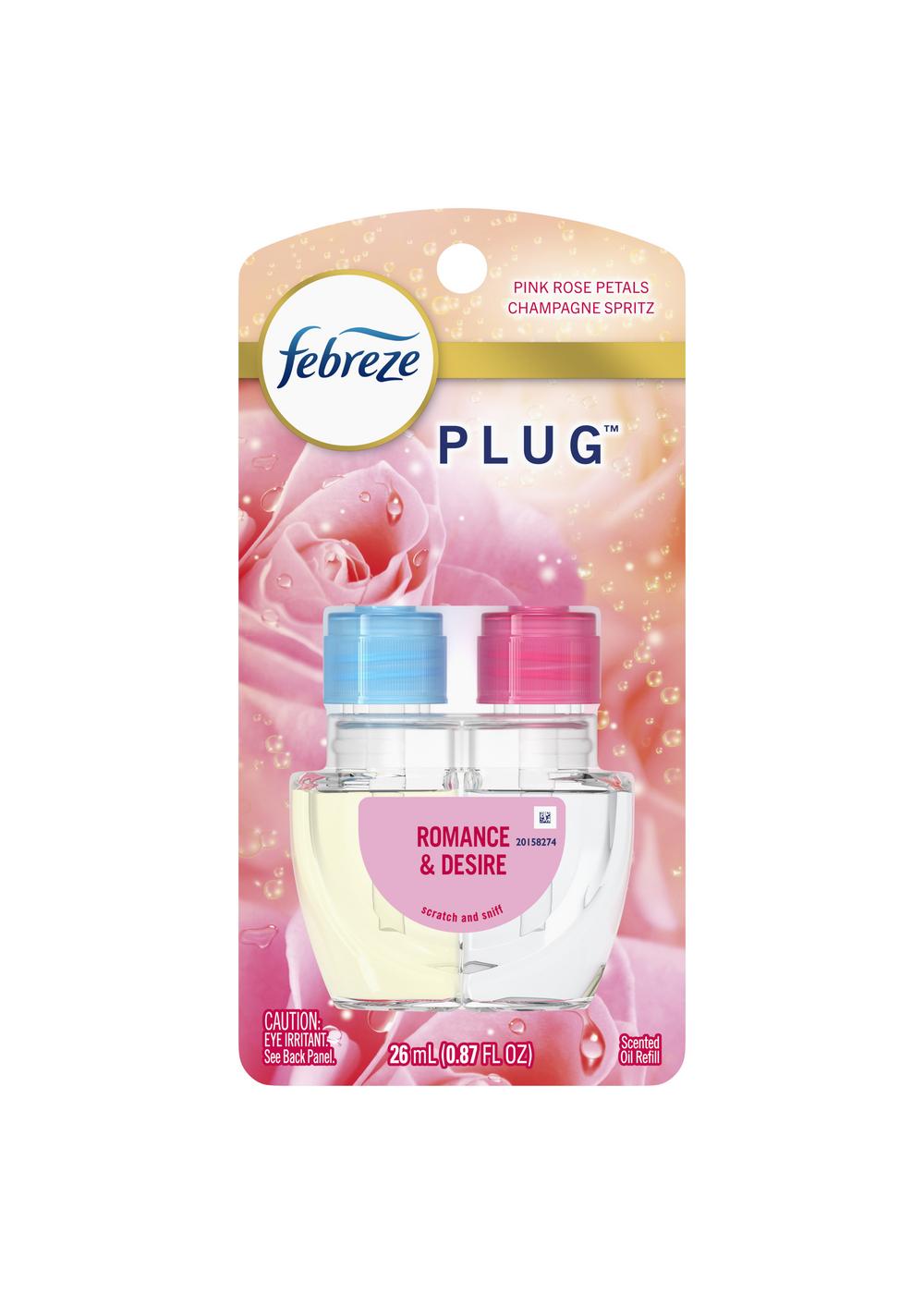 Febreze Plug Scented Oil Refill, with Downy April Fresh Scent - 2 pack, 26 ml refills