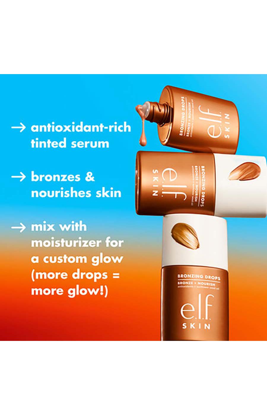 e.l.f. Bronzing Drops Pure Gold; image 2 of 2