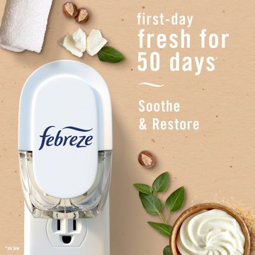 Febreze Plug In Air Freshener Scented Oil Refill - Soothe & Restore