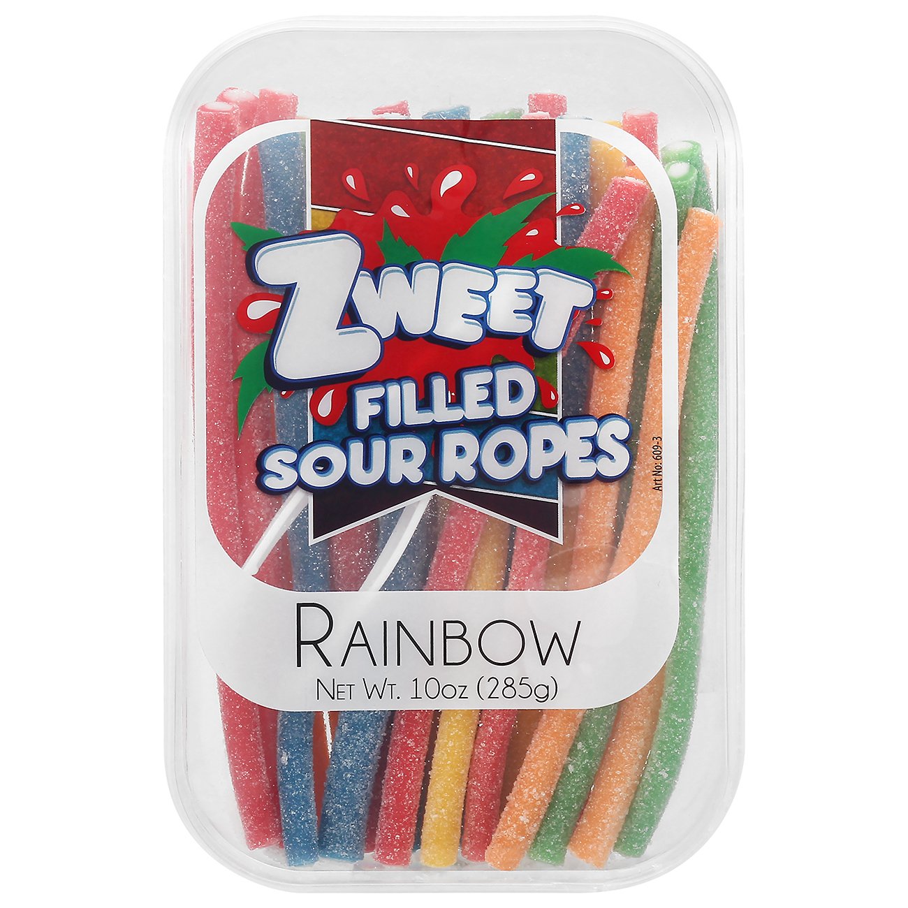 Zweet Kosher Rainbow Filled Sour Ropes Candy - Shop Candy at H-E-B
