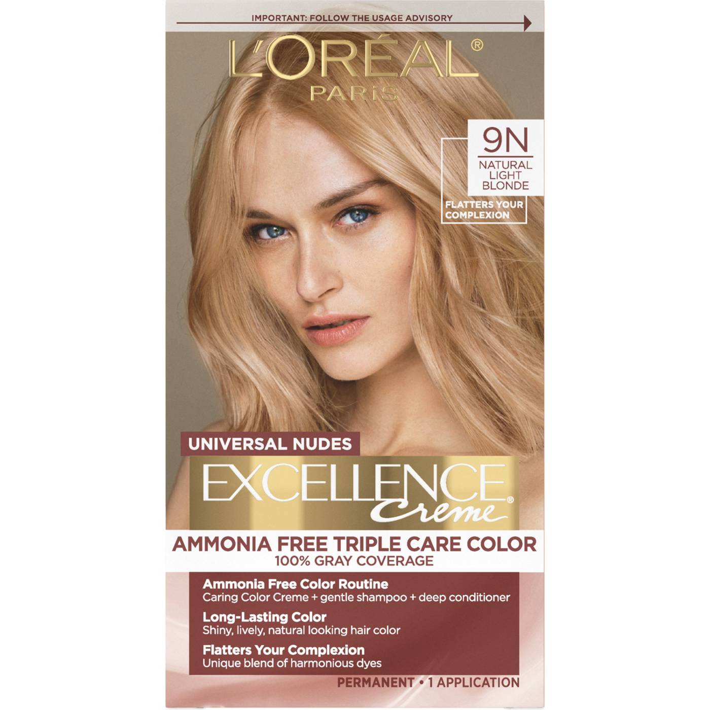 L'Oréal Paris Excellence Creme Hair Color - 9N Light Blonde; image 1 of 2