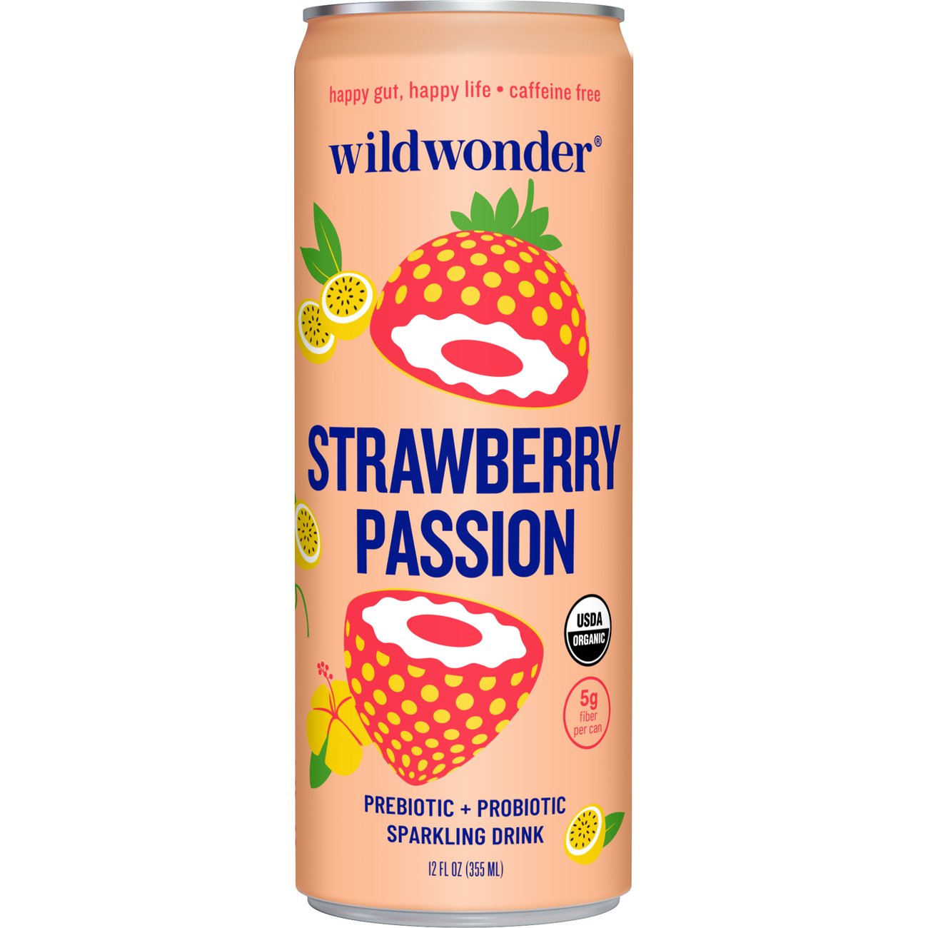 klubnika　 WILDStrawberry　5点 Wildwonder Strawberry Passion Prebiotic + Probiotic Sparkling