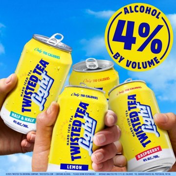 Twisted Tea Hard Iced Tea Light Variety 12 pk Cans, 12 oz