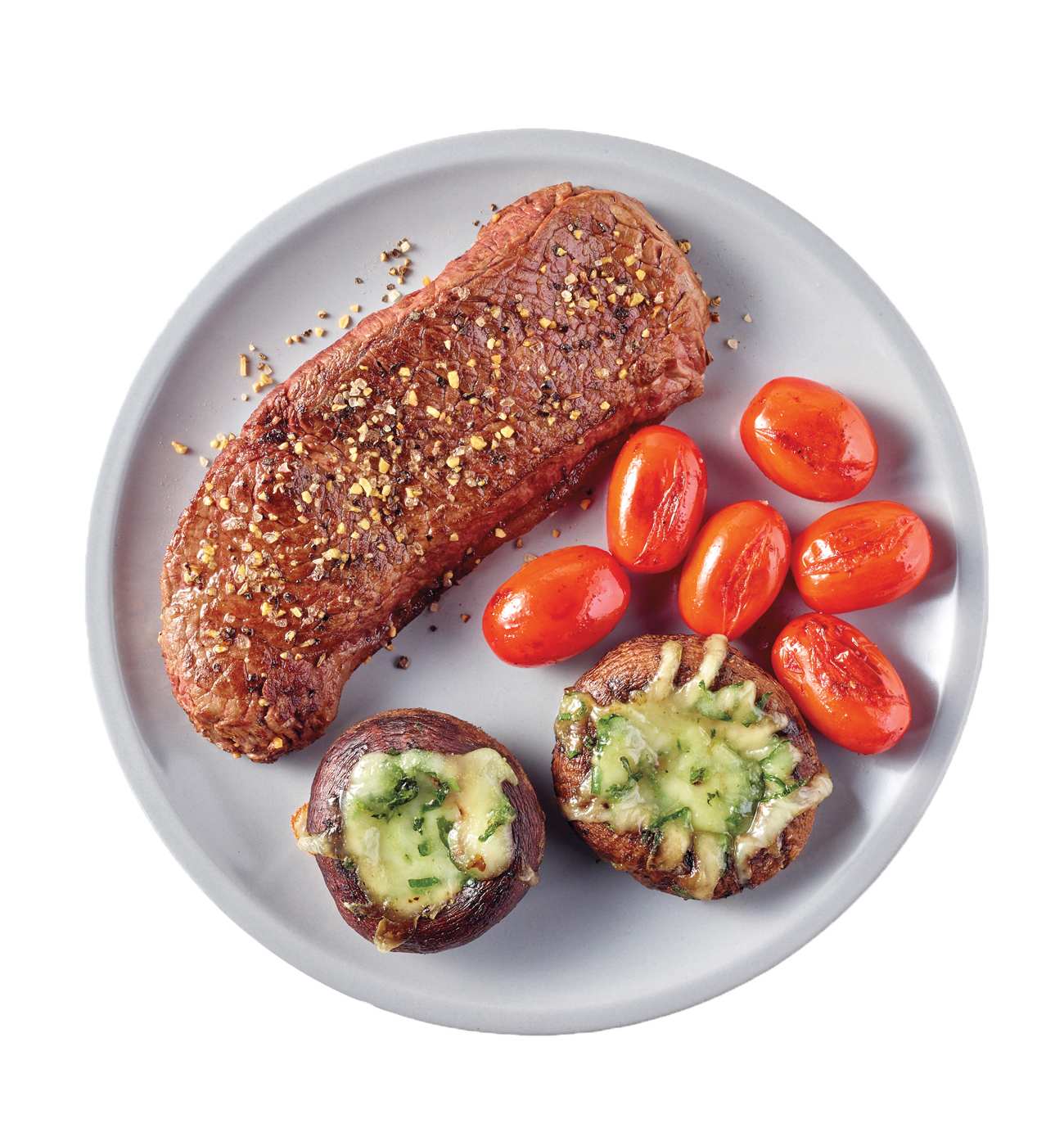 Meal Simple by H-E-B Beef Petite Sirloin Steak, Stuffed Mushrooms & Tomatoes; image 3 of 4