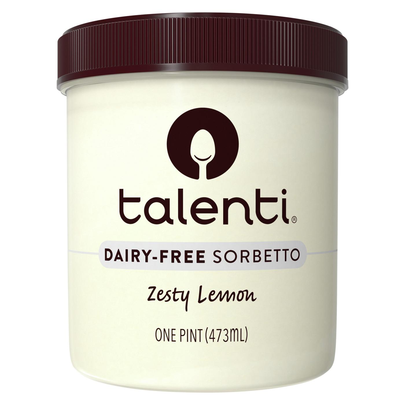 Talenti Zesty Lemon Dairy-Free Sorbetto; image 1 of 6