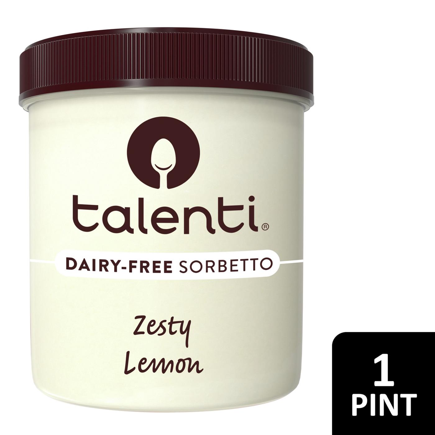 Talenti Zesty Lemon Dairy-Free Sorbetto; image 7 of 8